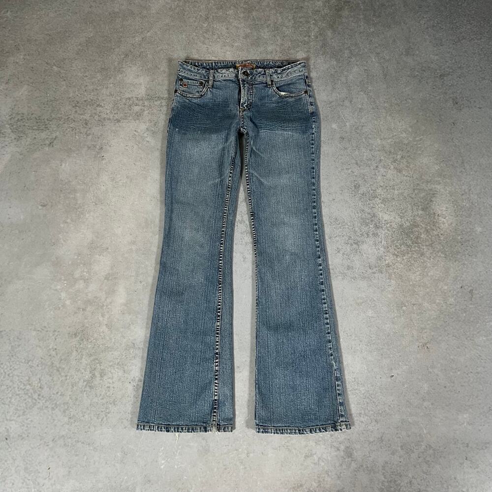 Bootcut Low Rise Paris Blues Women’s Western Flare Denim Jeans Size 7